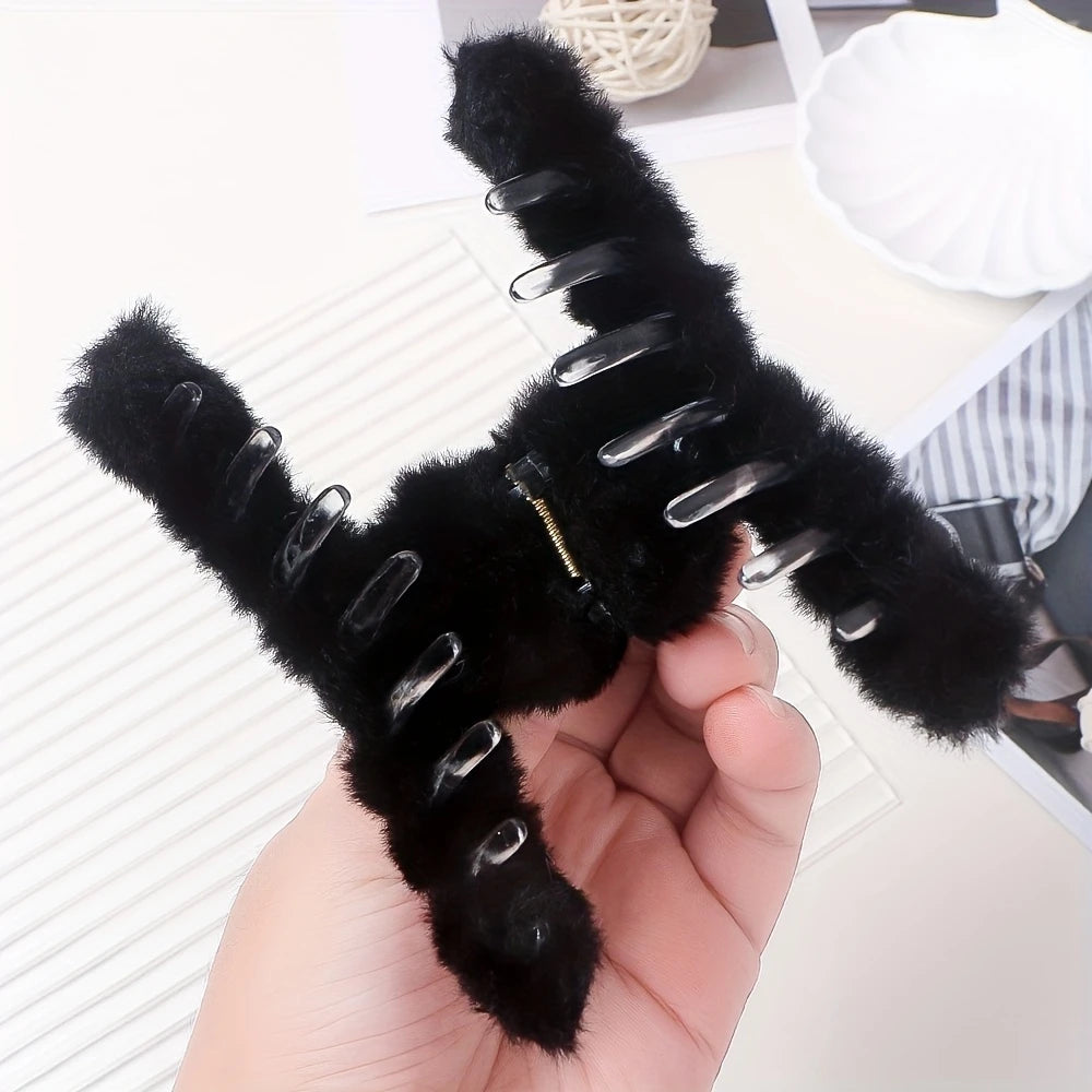 Hair Clips Set β 7pcs Wave Grip Non-Slip Shark Clips OR 15pcs Plush Claw Clips