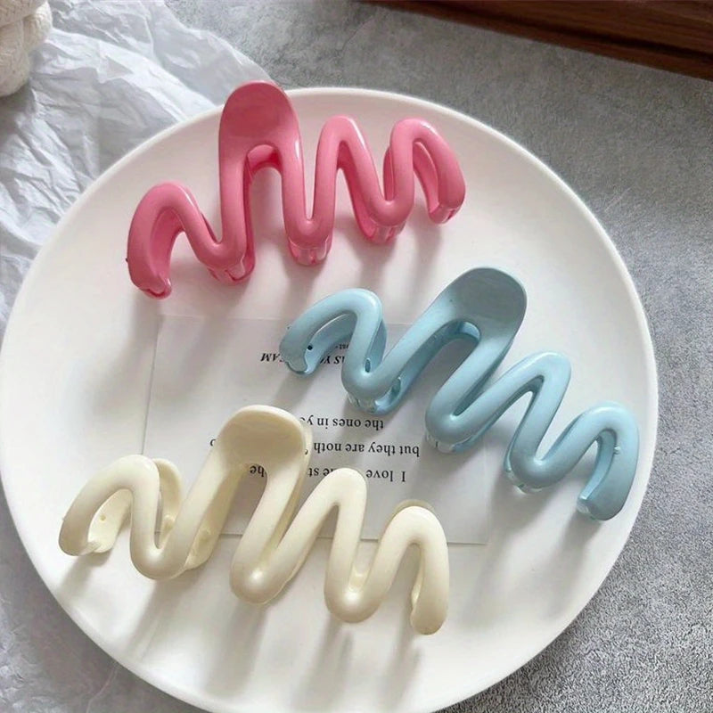 Hair Clips Set β 7pcs Wave Grip Non-Slip Shark Clips OR 15pcs Plush Claw Clips