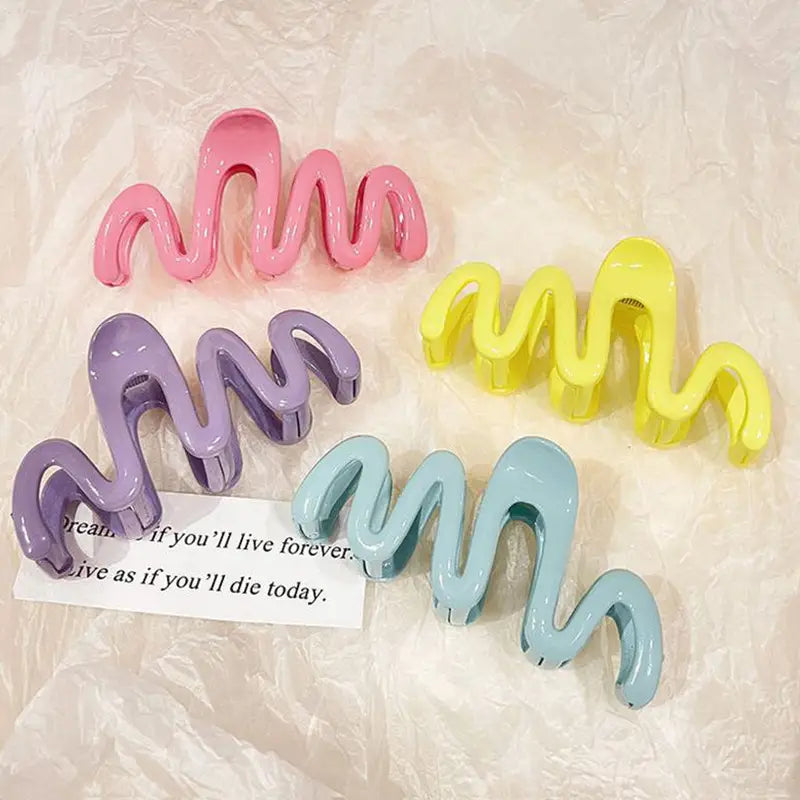 Hair Clips Set β 7pcs Wave Grip Non-Slip Shark Clips OR 15pcs Plush Claw Clips