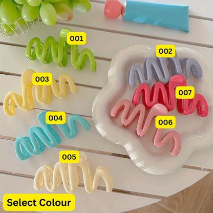 Hair Clips Set – 7pcs Wave Grip Non-Slip Shark Clips OR 15pcs Plush Claw Clips