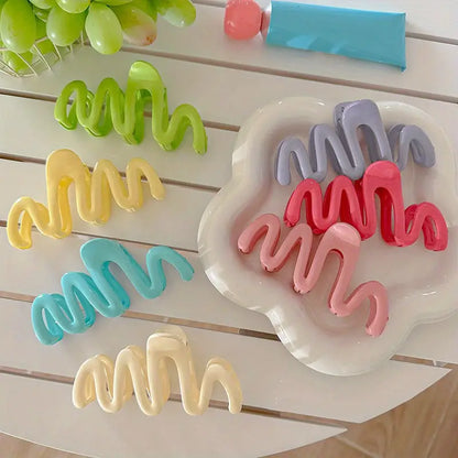 Hair Clips Set – 7pcs Wave Grip Non-Slip Shark Clips OR 15pcs Plush Claw Clips