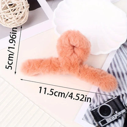 Hair Clips Set – 7pcs Wave Grip Non-Slip Shark Clips OR 15pcs Plush Claw Clips