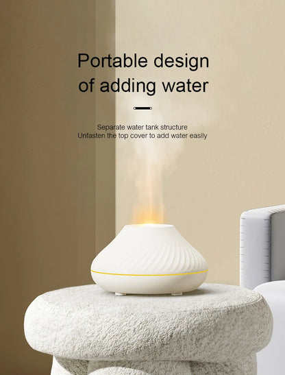 KINSCOTER Volcanic Aroma Diffuser Essential Oil Lamp 130ml USB Portable Air Humidifier -DHPD104