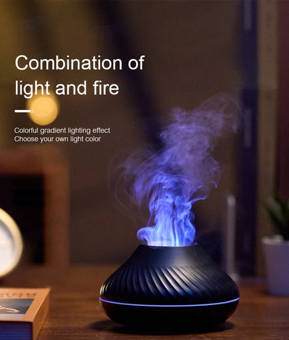 KINSCOTER Volcanic Aroma Diffuser Essential Oil Lamp 130ml USB Portable Air Humidifier -DHPD104