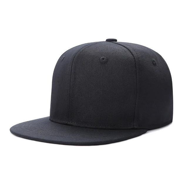 Black baseball cap on a white background