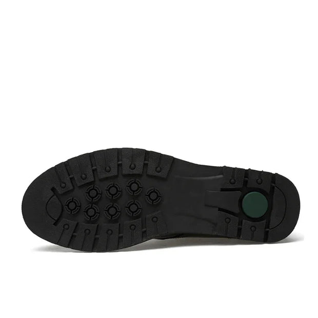 Black sole of a shoe on a white background
