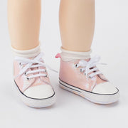 Checkered Soft Sole Baby Shoes – Lace-Up First Walkers for Infants (0–12 Months) First Walkers ZURRIES BILLINERY (PVT) LTD.