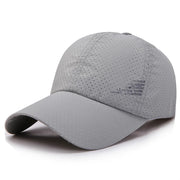 Gray baseball cap on a white background
