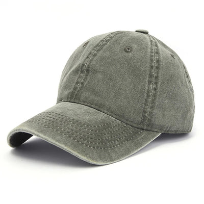 Gray baseball cap on a white background