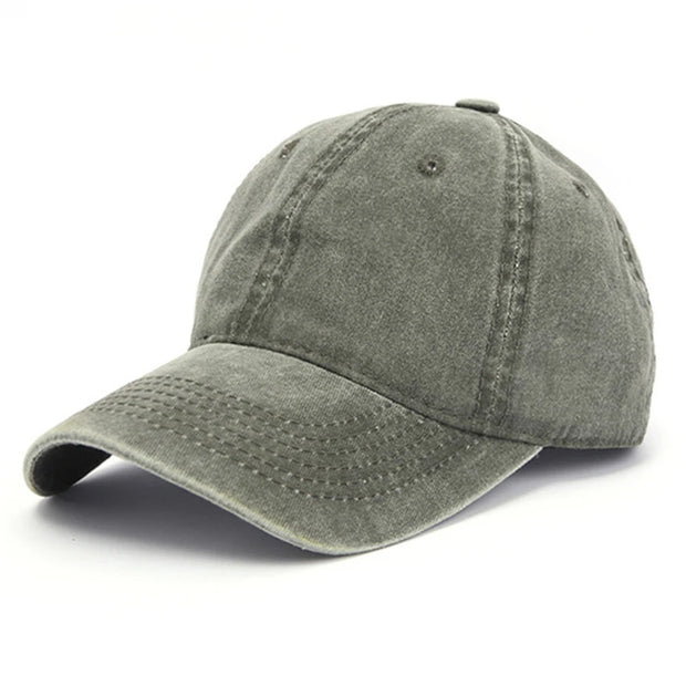 Gray baseball cap on a white background