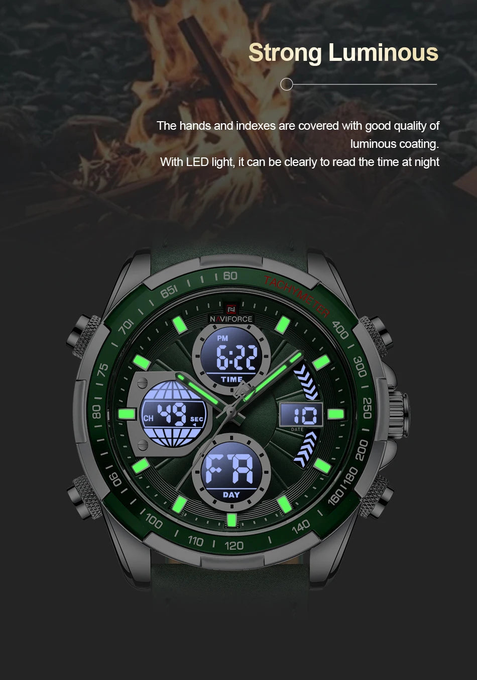 NAVIFORCE Fashion Military Watches for Men Luxury Original Digital Sport -WPD115