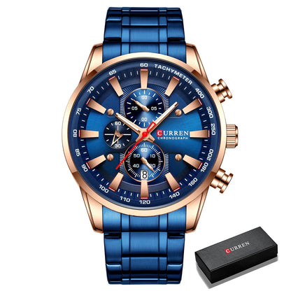 CURREN Man Watches Luxury Sporty Chronograph Wristwatches for Men -WPD150