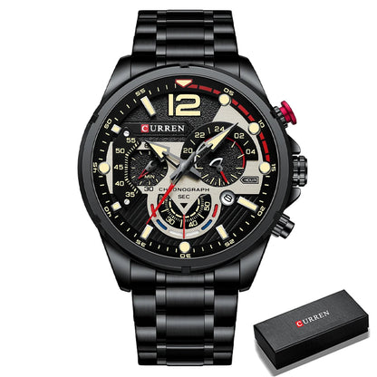 CURREN Watches Men's Sport Quartz Chronograph Wristwatches -WPD140