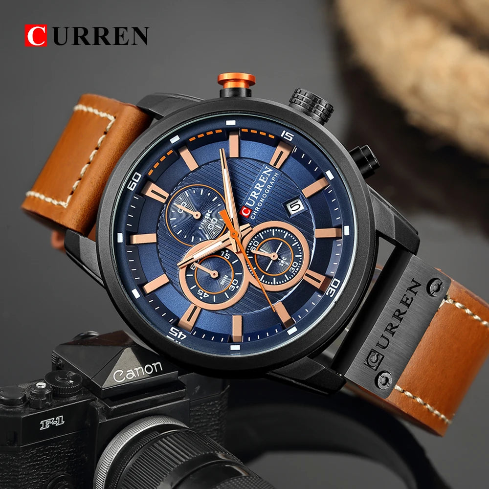 CURREN Fashion Date Quartz Men Watches Top Brand Luxury Male Wrist Watch -WPD139