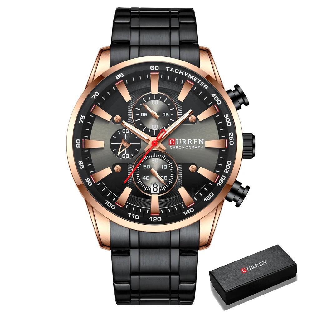 CURREN Man Watches Luxury Sporty Chronograph Wristwatches for Men -WPD150