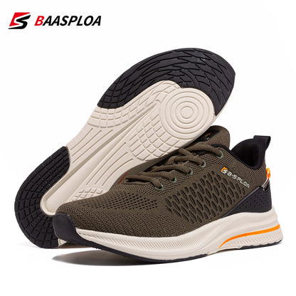 Baasploa New Men Knit Casual Walking Shoes Breathable Trendy Sneakers -BSPD101