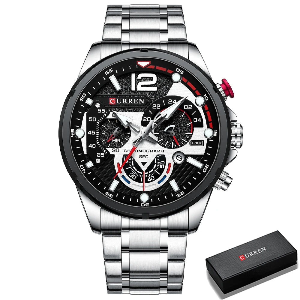 CURREN Watches Men's Sport Quartz Chronograph Wristwatches -WPD140