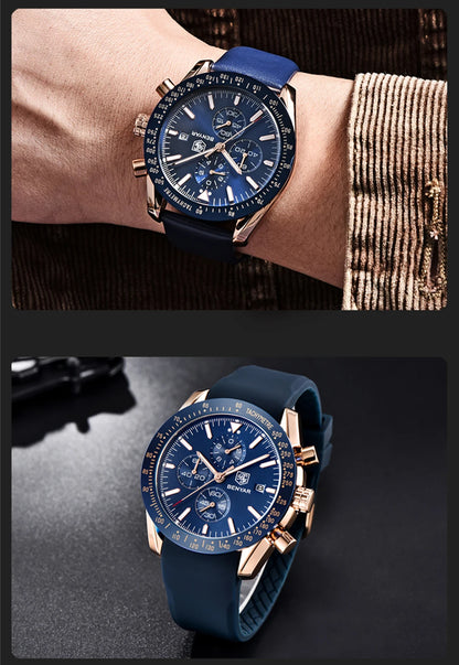 BENYAR Men Watches Brand Luxury Silicone Strap Waterproof -WPD134