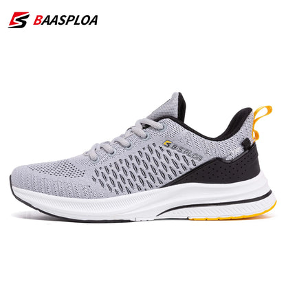 Baasploa New Men Knit Casual Walking Shoes Breathable Trendy Sneakers -BSPD101