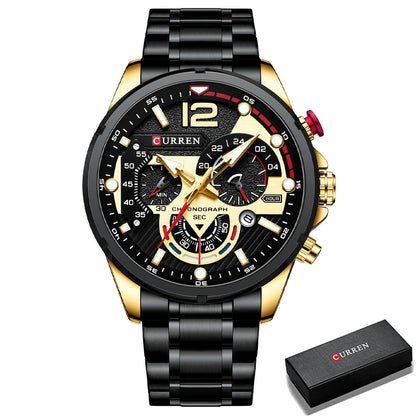 CURREN Watches Men's Sport Quartz Chronograph Wristwatches -WPD140