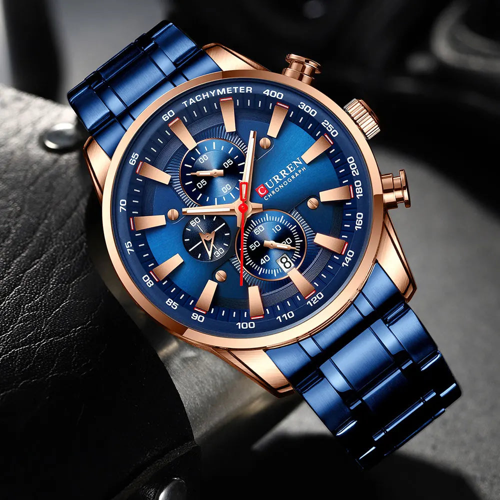 CURREN Man Watches Luxury Sporty Chronograph Wristwatches for Men -WPD150