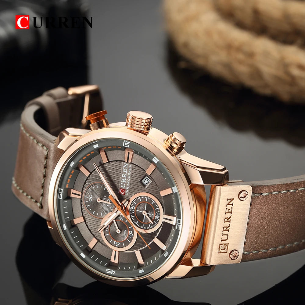 CURREN Fashion Date Quartz Men Watches Top Brand Luxury Male Wrist Watch -WPD139