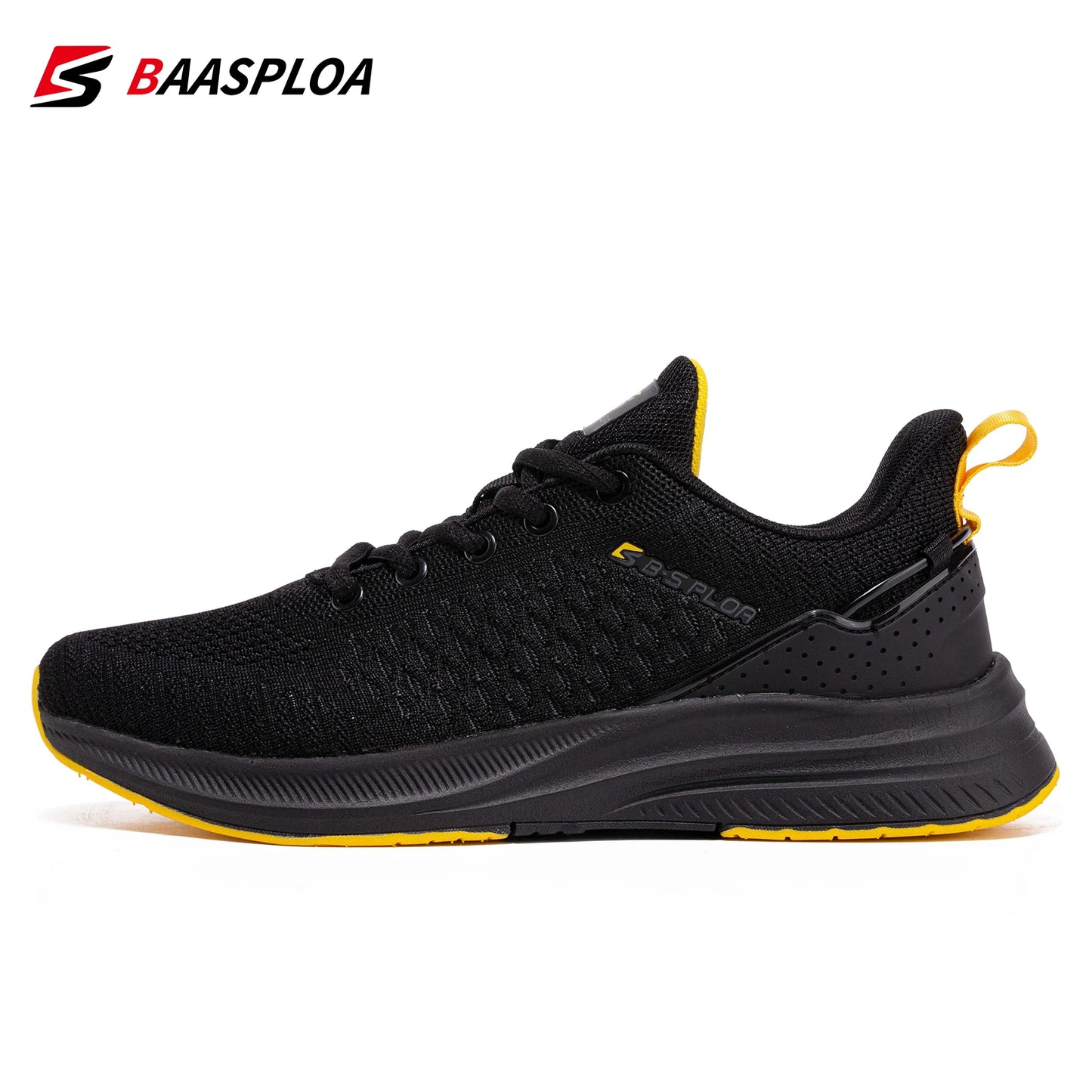 Baasploa New Men Knit Casual Walking Shoes Breathable Trendy Sneakers -BSPD101