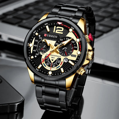 CURREN Watches Men's Sport Quartz Chronograph Wristwatches -WPD140