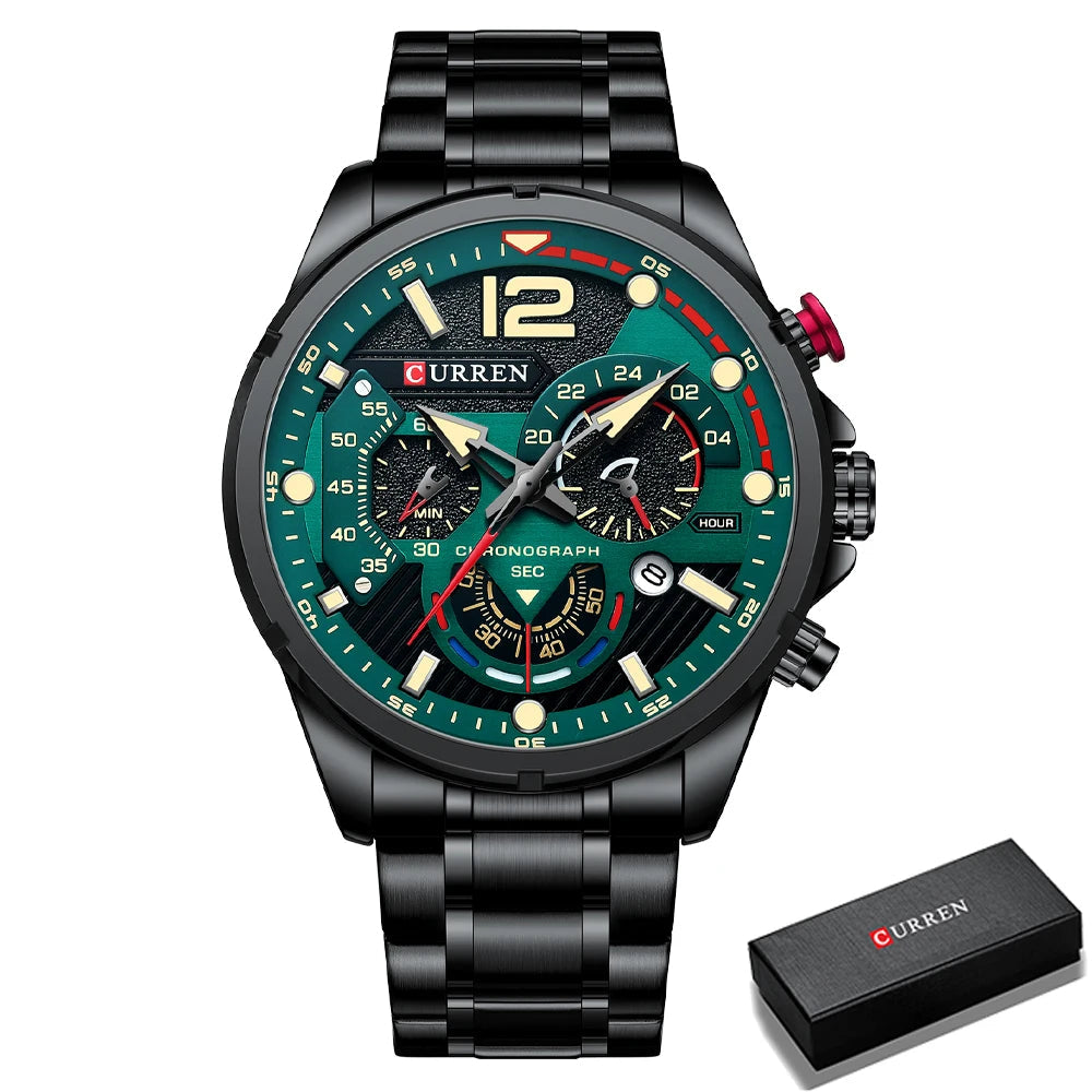 CURREN Watches Men's Sport Quartz Chronograph Wristwatches -WPD140