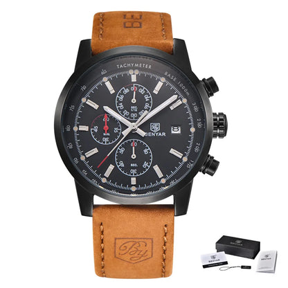 BENYAR Fashion Chronograph Sport Men's Watches Top Brand Luxury Quartz -WPD129