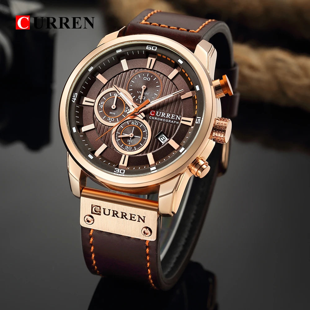 CURREN Fashion Date Quartz Men Watches Top Brand Luxury Male Wrist Watch -WPD139