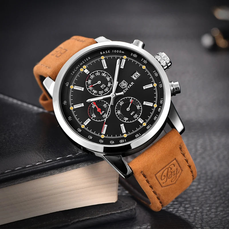 BENYAR Fashion Chronograph Sport Men's Watches Top Brand Luxury Quartz -WPD129