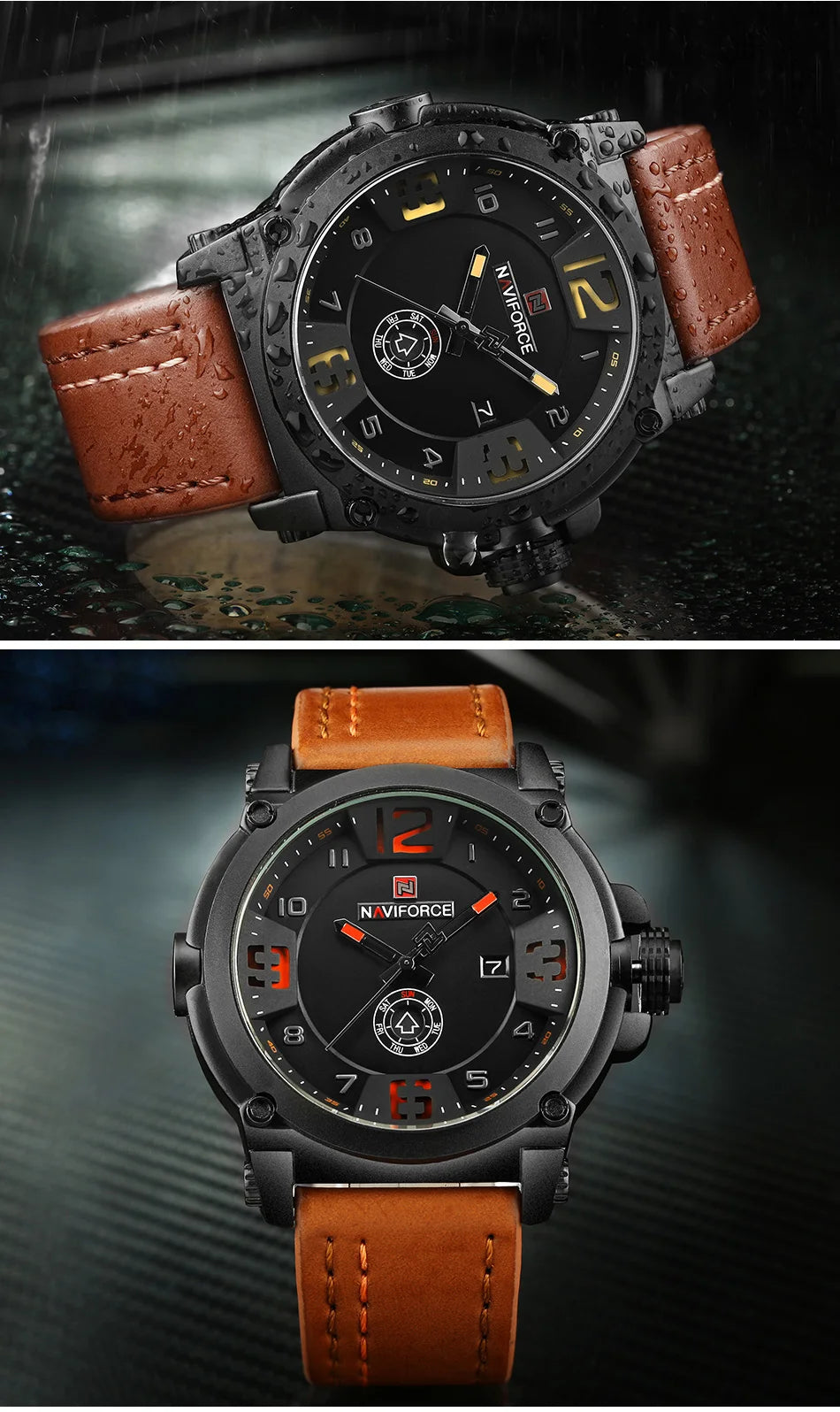 NAVIFORCE Luxury Brand Men Sports Military Quartz Watch for Man -WPD116