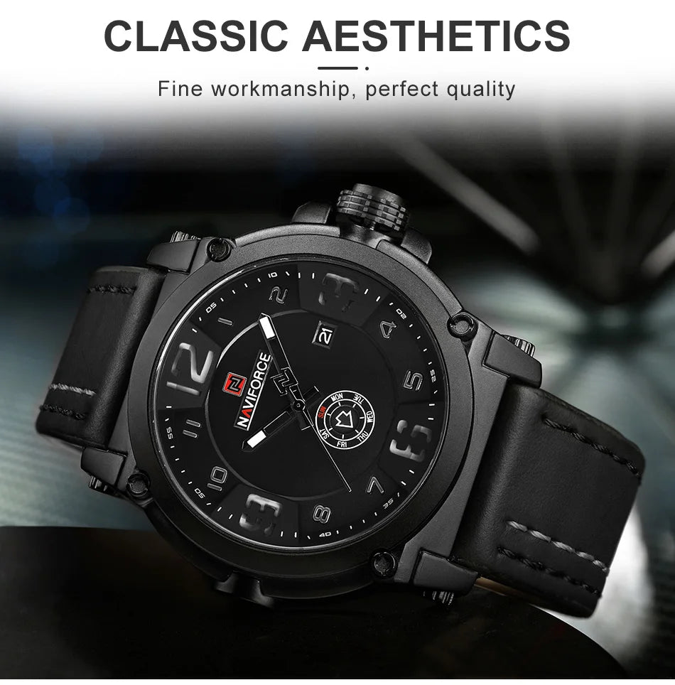 NAVIFORCE Luxury Brand Men Sports Military Quartz Watch for Man -WPD116