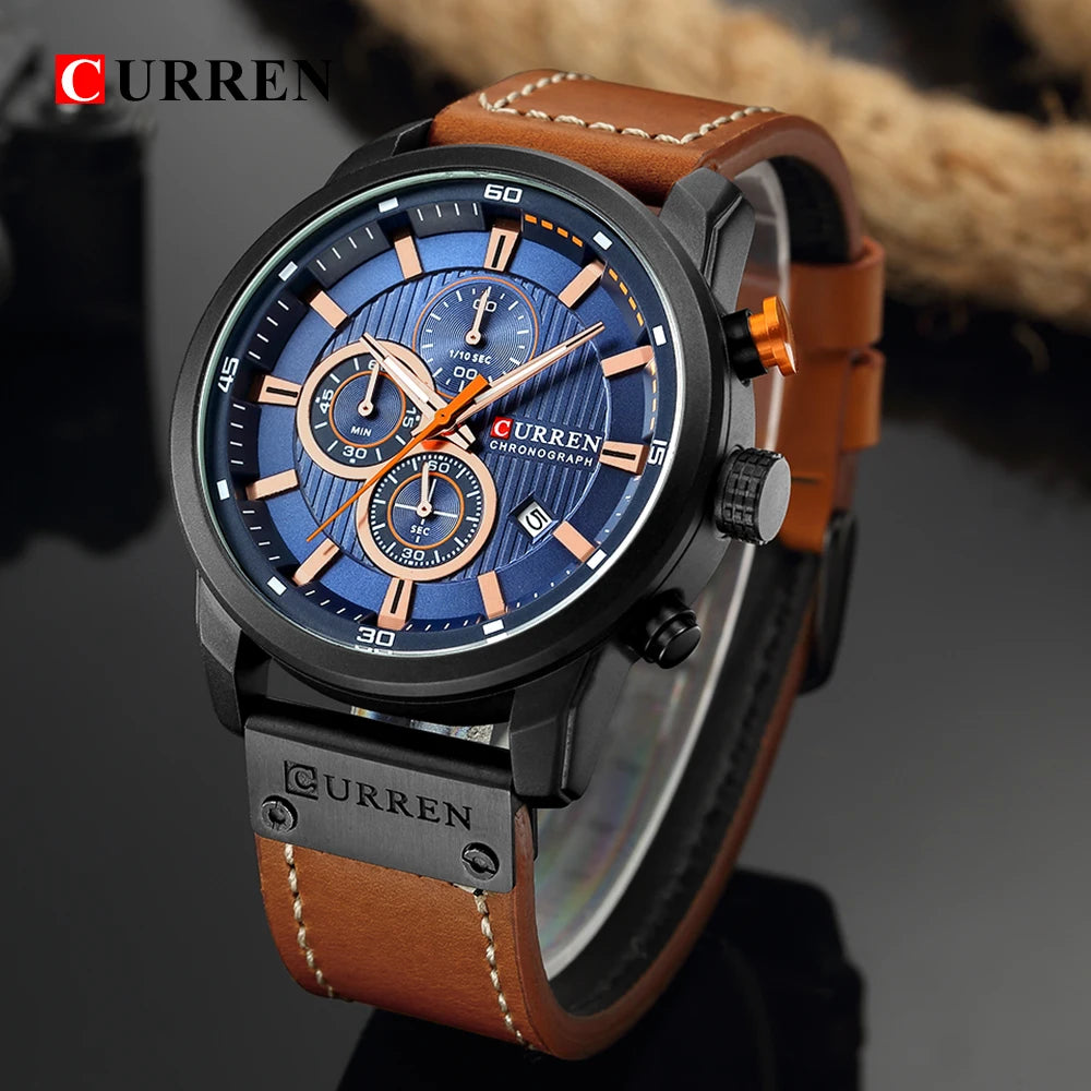 CURREN Fashion Date Quartz Men Watches Top Brand Luxury Male Wrist Watch -WPD139