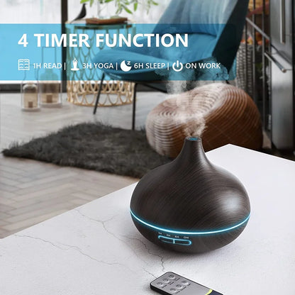 550ml Wood Colour USB Aroma Diffuser, Essential Oil Diffuser -DHPD108