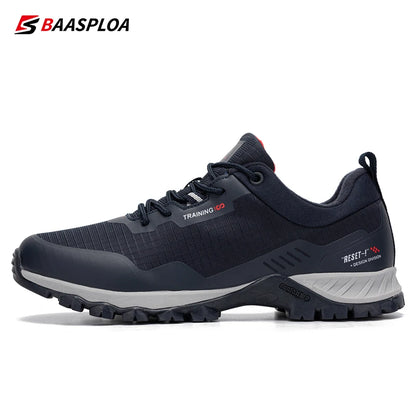 Baasploa New Men's Anti-Skid Wear-Resistant Hiking Shoes Fashion Waterproof Outdoor Travel shoes -BSPD100