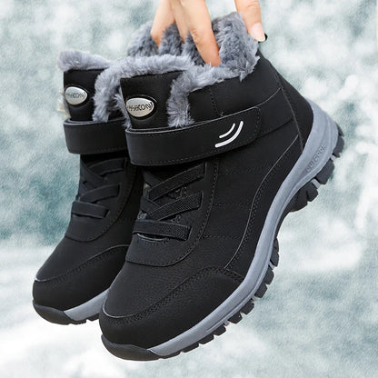 Snow Boots for Men Casual Winter Shoes Platform Non-slip Warm Fur Ankle Boots -SHPD108