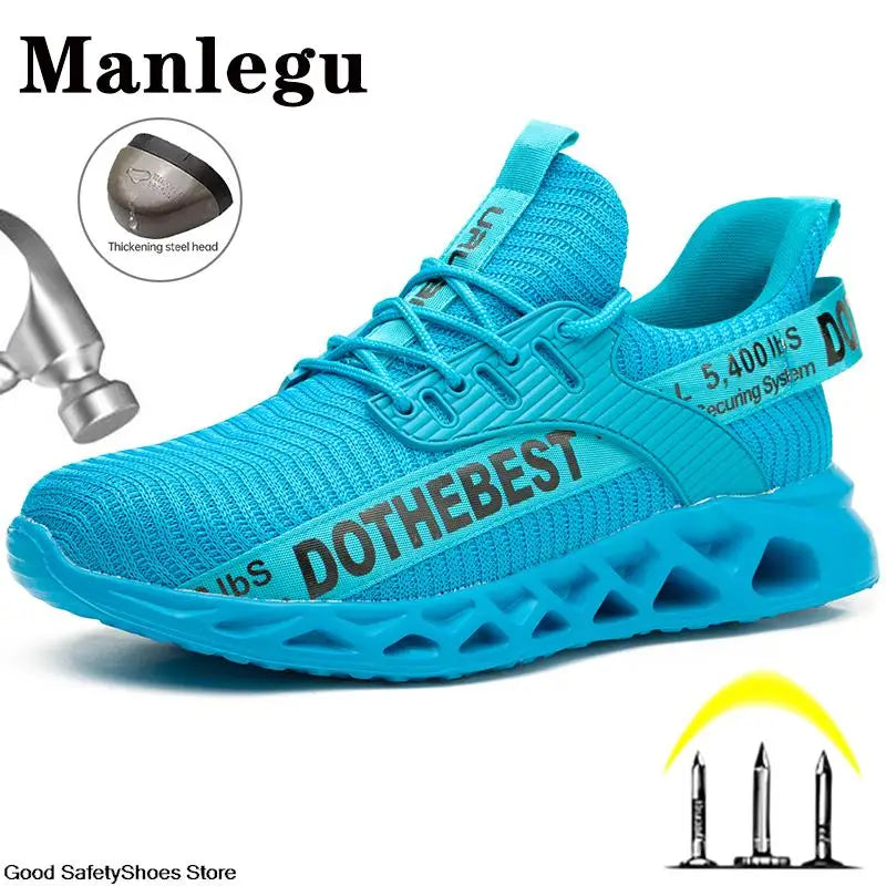 Steel Toe Safety Shoes for Men Women Lightweight Work Sneakers Puncture Proof Work Shoes -SHPD119