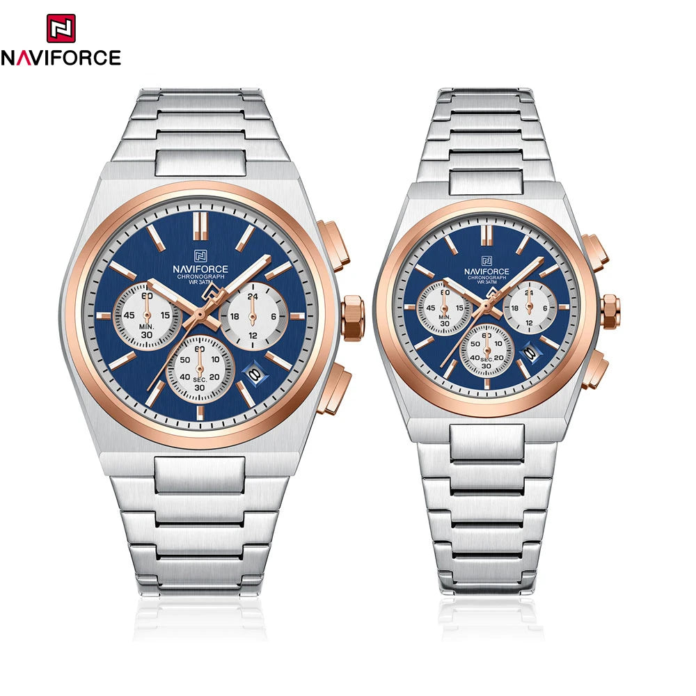 NAVIFORCE Couple Watch Set Casual Fashion Women Men Quartz Watches -WPD101