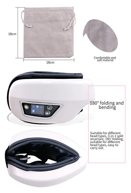 6D Smart Eye Massager Vibration Hot Airbag Compress Eye Care Instrument -BKPD104