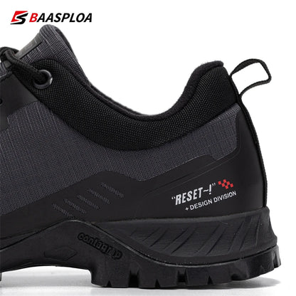 Baasploa New Men's Anti-Skid Wear-Resistant Hiking Shoes Fashion Waterproof Outdoor Travel shoes -BSPD100