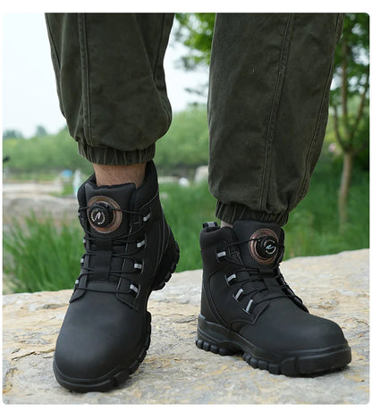 Waterproof Safety Boots Men Indestructible Steel Toe Work Boots Anti-smash Stab-resistant Safety Shoes -SHPD118