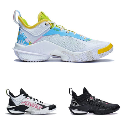 Li-Ning Men POWER X Professional Basketball Shoes BOOM Cushion LIGHT FOAM PLUS LiNing Wearable Sport Shoes Sneakers -BSPD126