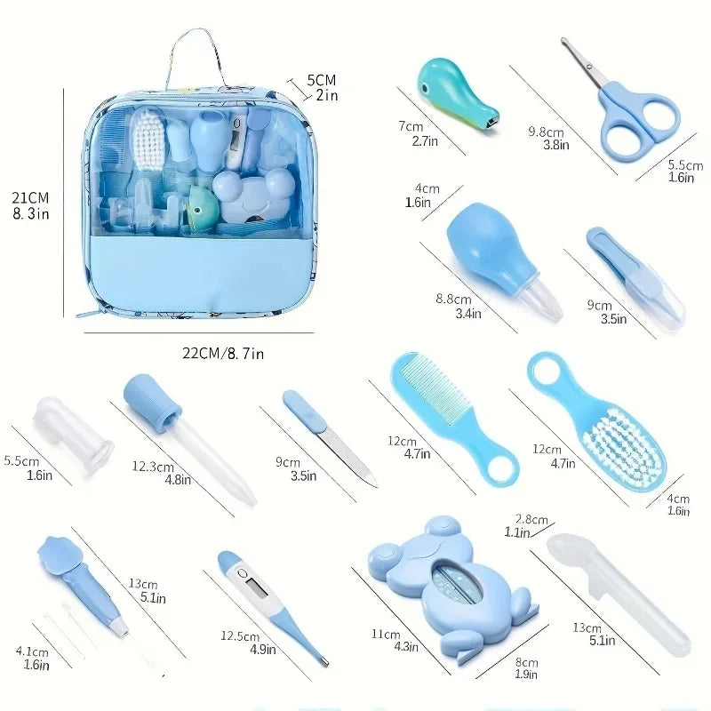 Baby Care Kit 13Pcs Baby Hygiene Kit Items New born Nail Hair Health Care Thermometer -BKPD118