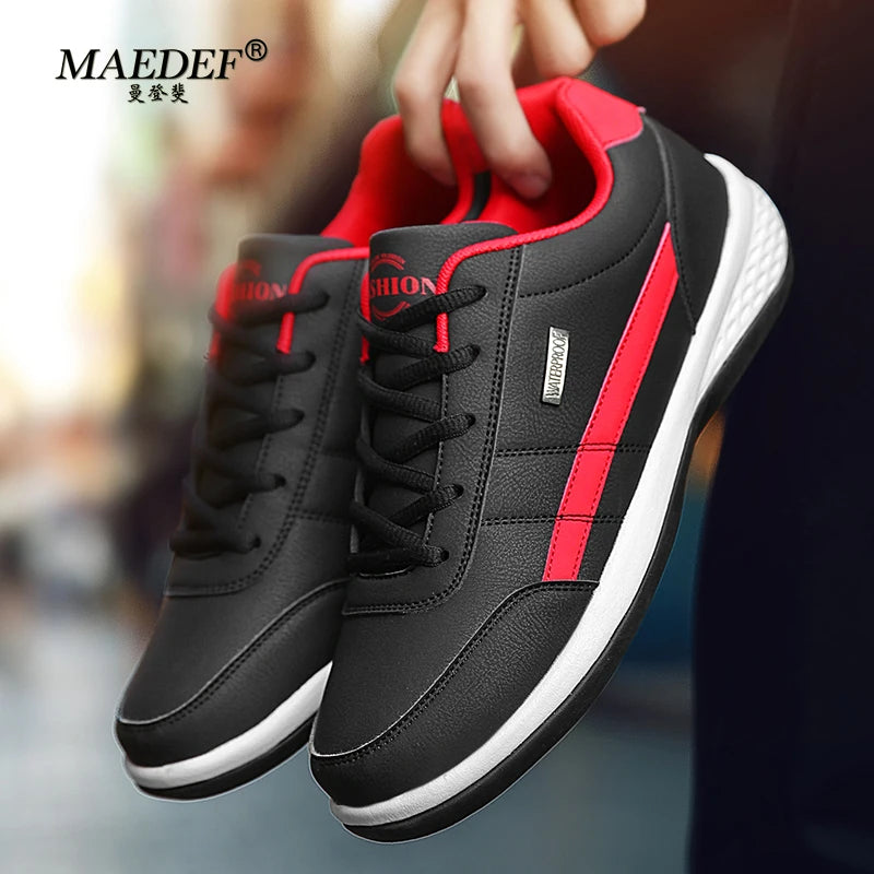 MAEDEF Shoes for Men Leather Sneaker Waterproof Casual Comfortable Men's Sneaker -SHPD100