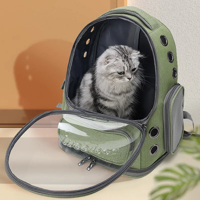 Transparent Pet Cat Carrier Bag Outdoor Travel Backpack for Cats Small Dogs Breathable -BKPD102