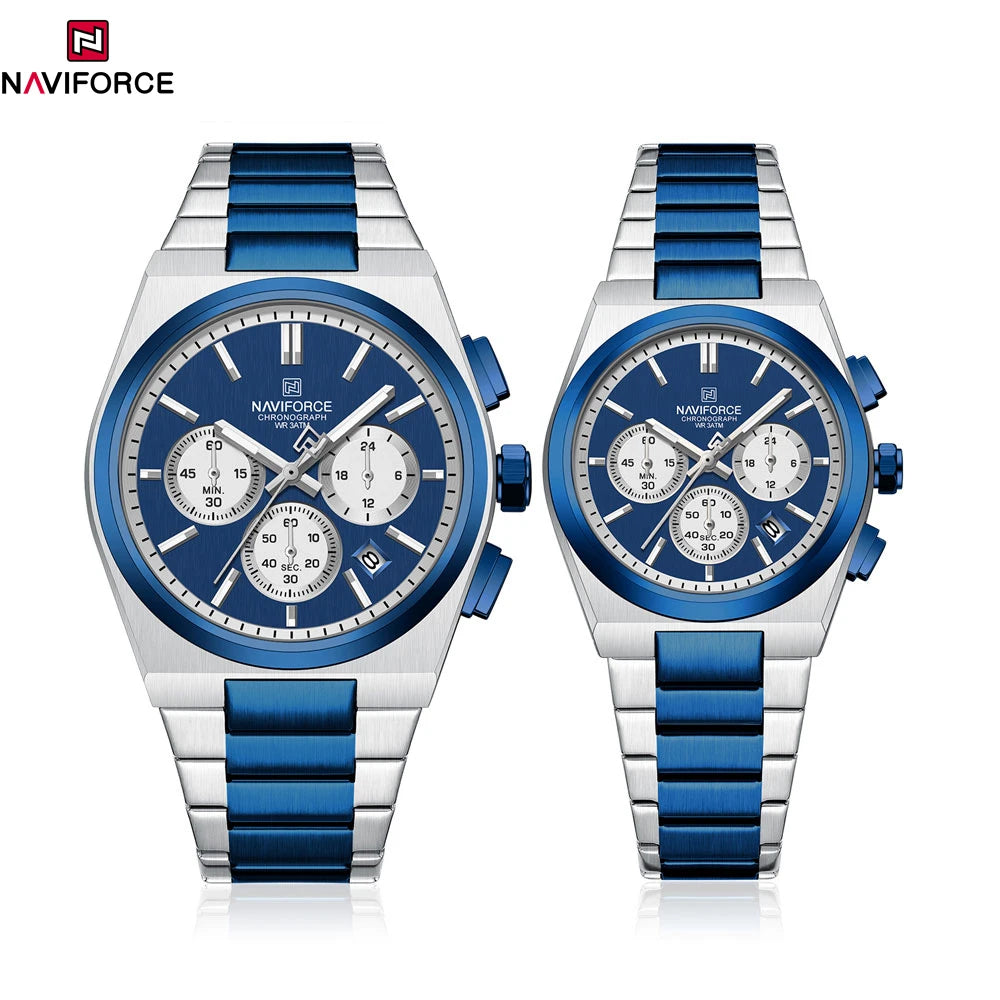 NAVIFORCE Couple Watch Set Casual Fashion Women Men Quartz Watches -WPD101