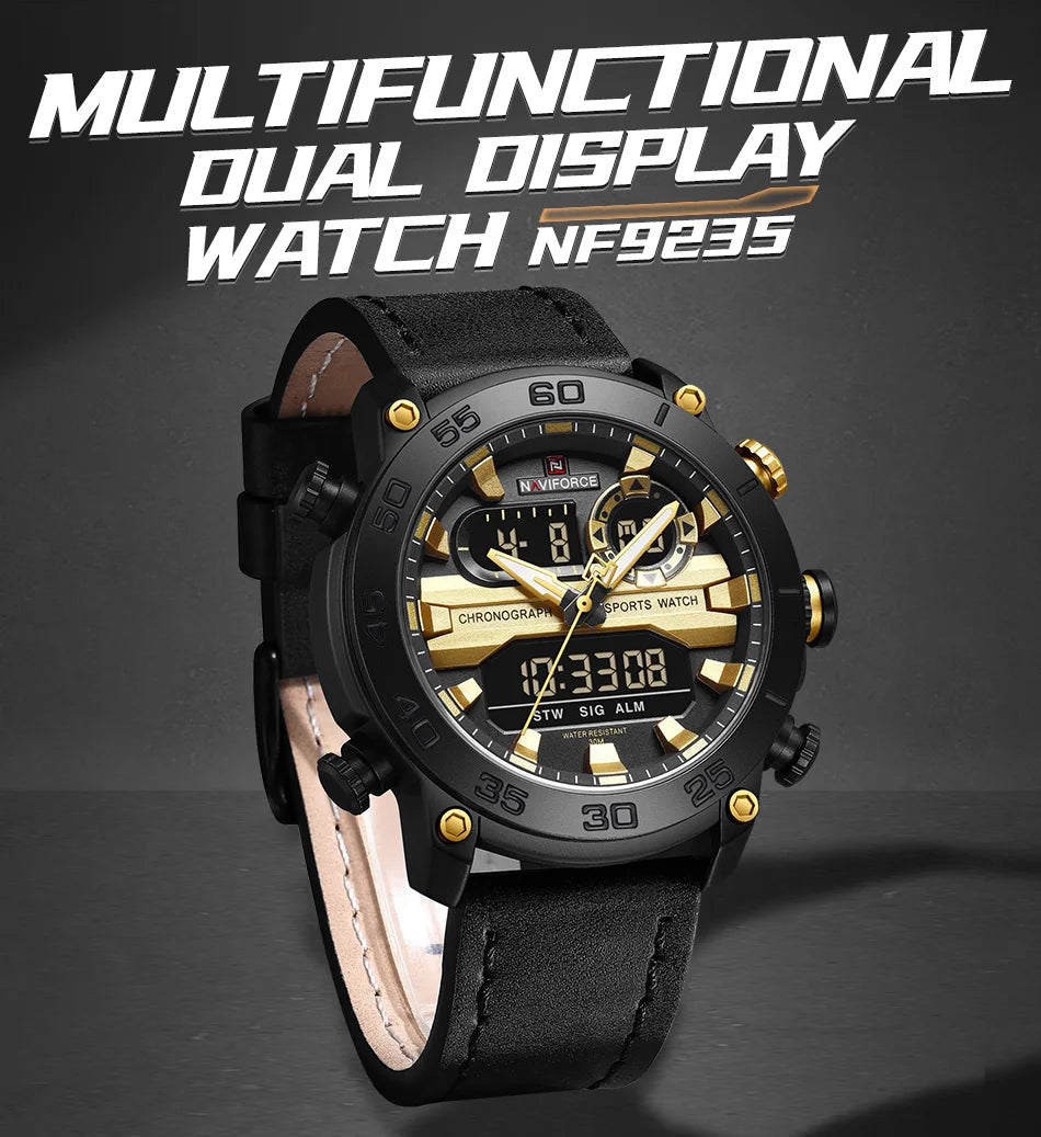 NAVIFORCE Military Watches for Men Casual Waterproof Sport Quartz Watch -WPD113