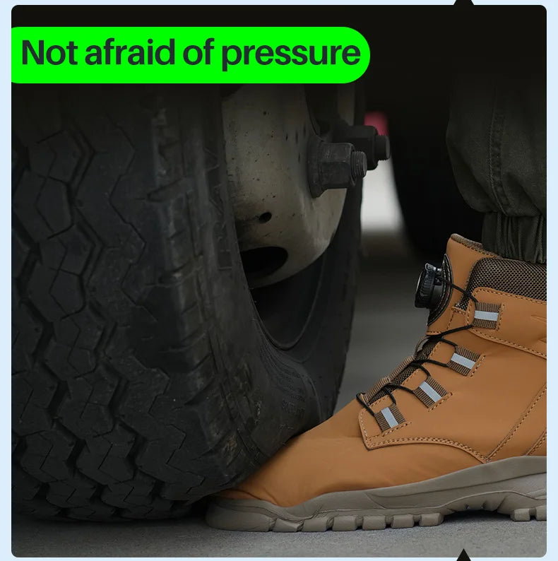 Waterproof Safety Boots Men Indestructible Steel Toe Work Boots Anti-smash Stab-resistant Safety Shoes -SHPD118